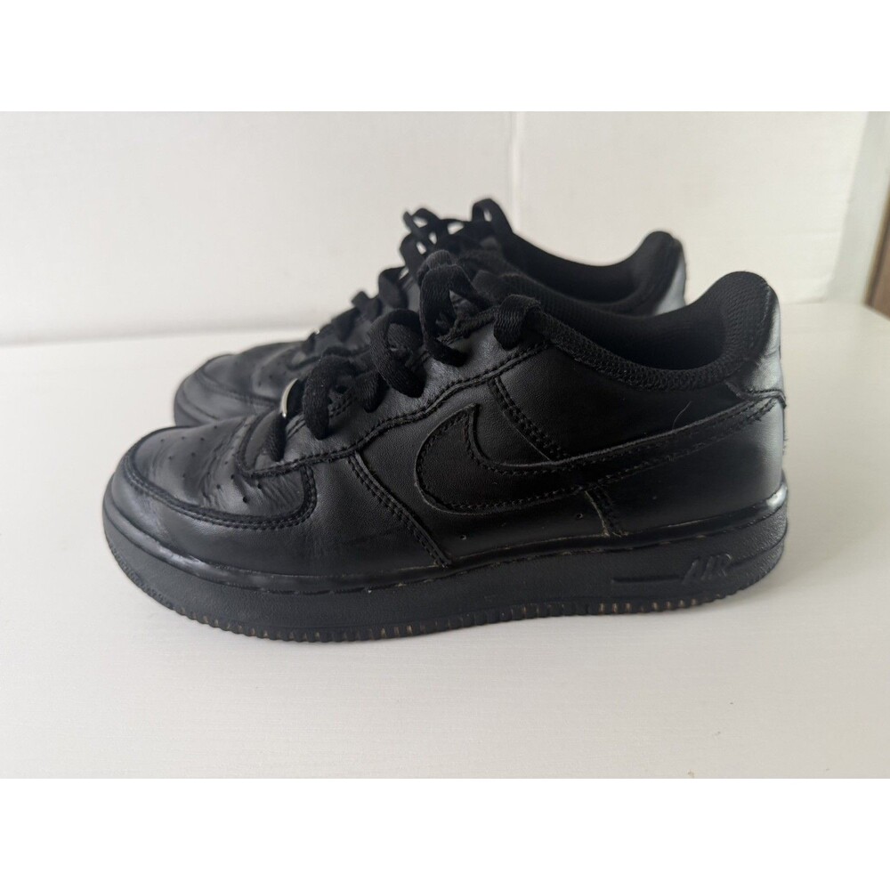 Nike Air Force 1 LE Shoes Youth Size 8.5 Black Triple Black Sneakers DH2925-001